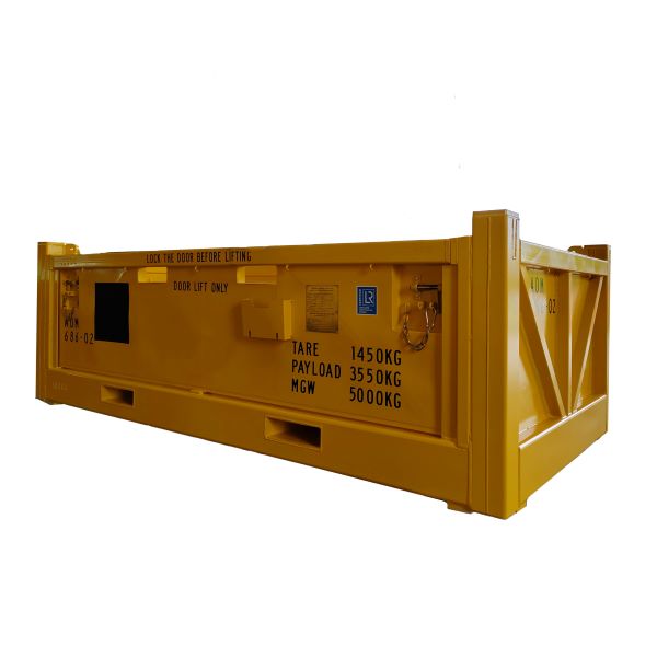 Offshore basket with opening side door